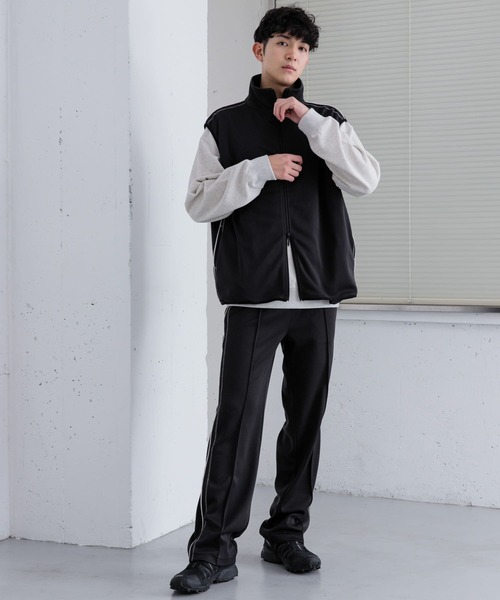 SENSE OF PLACE by URBAN RESEARCH(センスオブプレイスバイアーバンリサーチ)の「トラックジャージラインベスト(ベスト・メンズ・ブラック/ブラウン・MEDIUM/LARGE)」の10枚目の写真