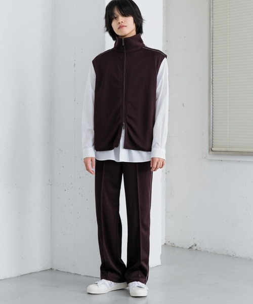SENSE OF PLACE by URBAN RESEARCH(センスオブプレイスバイアーバンリサーチ)の「トラックジャージラインベスト(ベスト・メンズ・ブラック/ブラウン・MEDIUM/LARGE)」の15枚目の写真