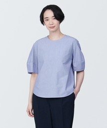 婦人 涼感 ブロード 半袖ブラウス