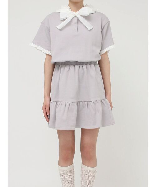 merry jenny（メリージェニー）の「リボンフードミニワンピース（ワンピース・レディース・ラベンダー/ブルー/オフホワイト・FREE）」の17枚目の写真