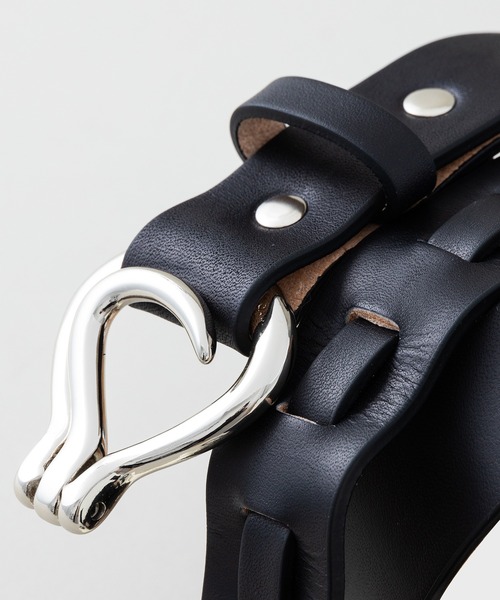 ITTI フックベルト HERRIE HOOK BELT / THUG｜サドルレザー使用 フックバックル