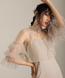 セレモニー ミモレ丈&七分袖 結婚式 パーティー ドレス シースルー フォーマル オケージョン お呼ばれ 二次会 成人式 同窓会 謝恩会 20代 30代