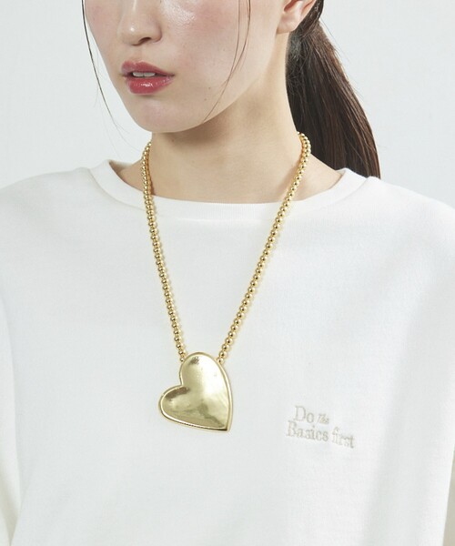 Firsthand（ファーストハンド）の「Firsthand/ファーストハンド LARGE HEART NECKLACE / ラージハートモチーフネックレス（ネックレス・レディース・シルバー/ゴールド・FREE）」の8枚目の写真