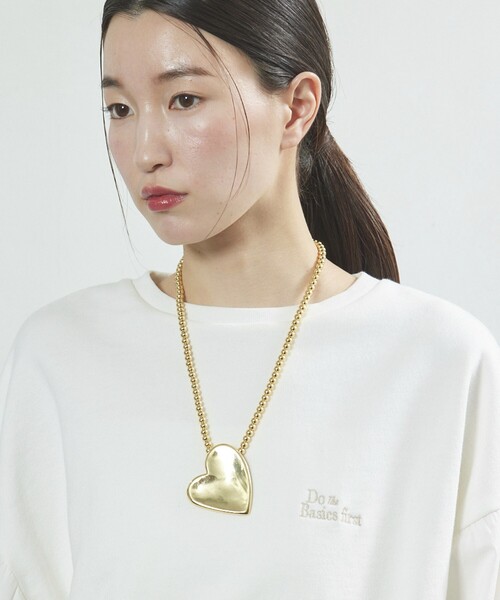 Firsthand（ファーストハンド）の「Firsthand/ファーストハンド LARGE HEART NECKLACE / ラージハートモチーフネックレス（ネックレス・レディース・シルバー/ゴールド・FREE）」の10枚目の写真