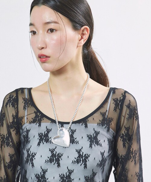 Firsthand（ファーストハンド）の「Firsthand/ファーストハンド LARGE HEART NECKLACE / ラージハートモチーフネックレス（ネックレス・レディース・シルバー/ゴールド・FREE）」の4枚目の写真