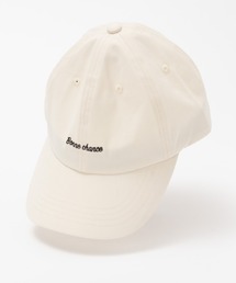 HusHusH | HusHusH ハッシュアッシュ サイズ調整可能 ツイル刺繍キャップ(キャップ)