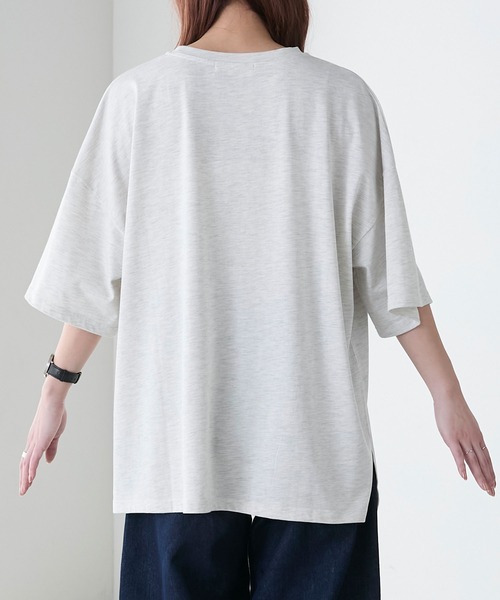 BONLECILL(ボンルシール)の「DOGプリントTEE(Tシャツ/カットソー・レディース・ブラック/オフホワイト/オートミール・FREE)」の9枚目の写真