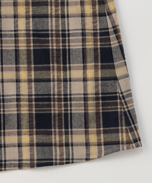 COMME CA ISM（コムサイズム）の「2WAYサッカーチェックワンピース（ワンピース・キッズ・ターコイズブルー/ベージュ・100cm/110cm/120cm/130cm/140cm/150cm）」の9枚目の写真