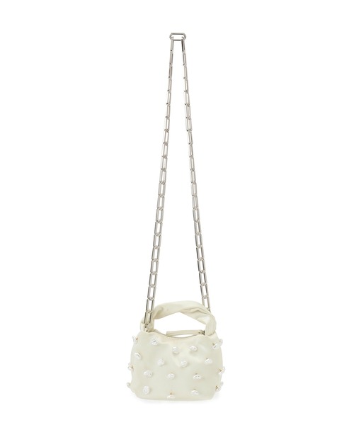 ADAM ET ROPE'(アダムエロペ)の「【STINE GOYA(スティーヌゴヤ)】Pearl Satin Bag(ショルダーバッグ・レディース・ホワイト・FREE)」の12枚目の写真