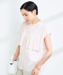 NOLLEY’S Sophi | 割織ケープギャザーブラウス(シャツ/ブラウス)