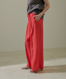SALON adam et rope' | 【WEB限定】麻混リラックスイージーパンツ(その他パンツ)