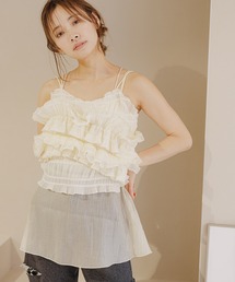 mysty woman | フリルボリュームキャミ 120999(キャミソール)