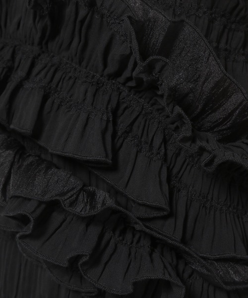 mysty woman（ミスティウーマン）の「フリルボリュームキャミ　120999（キャミソール・レディース・アイボリー/ブラック・FREE）」の13枚目の写真