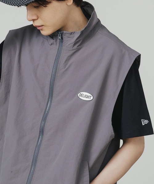 SUGGESTION（サジェッション）の「SUGGESTION/サジェッション ナイロンスタンドベスト（ベスト・メンズ・ブラック/グリーン/グレー・M/L）」の2枚目の写真