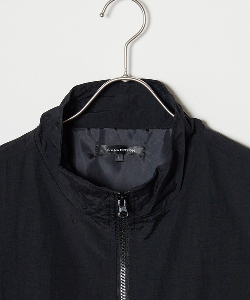 SUGGESTION（サジェッション）の「SUGGESTION/サジェッション ナイロンスタンドベスト（ベスト・メンズ・ブラック/グリーン/グレー・M/L）」の4枚目の写真