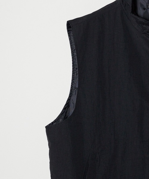 SUGGESTION（サジェッション）の「SUGGESTION/サジェッション ナイロンスタンドベスト（ベスト・メンズ・ブラック/グリーン/グレー・M/L）」の6枚目の写真