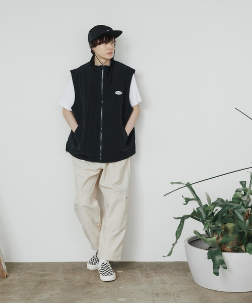 SUGGESTION（サジェッション）の「SUGGESTION/サジェッション ナイロンスタンドベスト（ベスト・メンズ・ブラック/グリーン/グレー・M/L）」の14枚目の写真