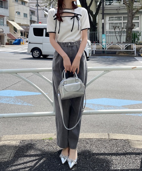 one wayザッカ(ワンウェイザッカ)の「エナメル2wayミニボストン(ボストンバッグ・レディース・ブラック/シルバー・FREE)」の18枚目の写真