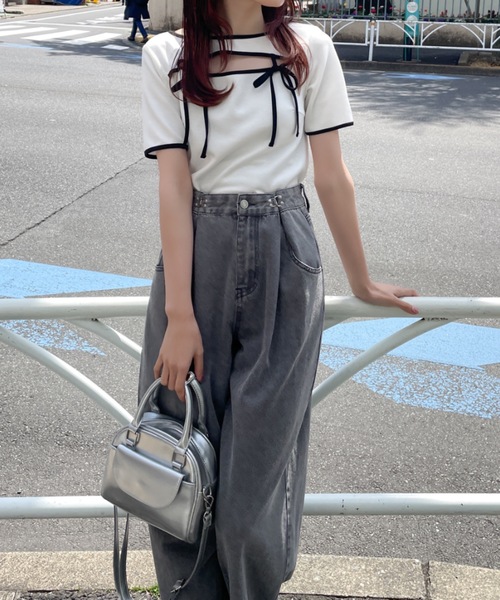 one wayザッカ(ワンウェイザッカ)の「エナメル2wayミニボストン(ボストンバッグ・レディース・ブラック/シルバー・FREE)」の19枚目の写真