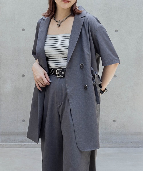 PAGEBOY(ページボーイ)の「ウエストベルトジャケット(テーラードジャケット・レディース・チャコールグレー/ブラック/ベージュ・FREE)」の13枚目の写真