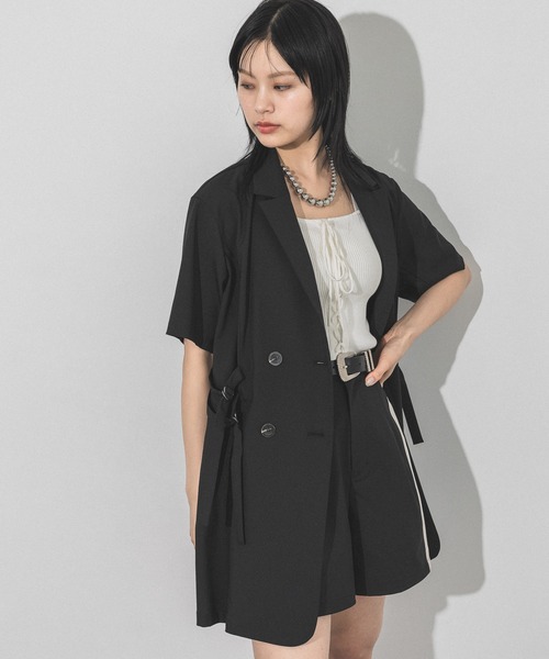 PAGEBOY(ページボーイ)の「ウエストベルトジャケット(テーラードジャケット・レディース・チャコールグレー/ブラック/ベージュ・FREE)」の22枚目の写真