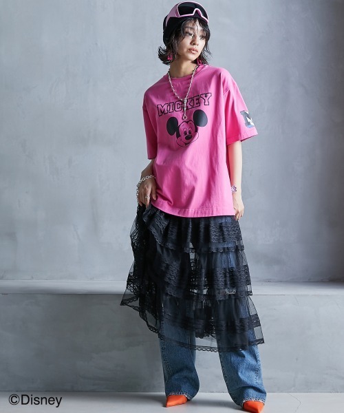 GEVS.(ジェイヴィス)の「 チュールティアードスカート(ペチスカート付) <大きいサイズ有>GEVS.(スカート・レディース・アイボリー/ブラック・M/L/LL/3L/4L/5L)」の9枚目の写真