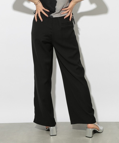 SETUP7（セットアップセブン）の「【SETUP7】ピンタックワイドルーズスラックス SCCH538（スラックス・レディース・グレー/ブラック・S/M）」の19枚目の写真