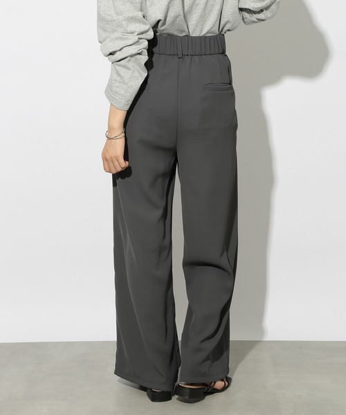 SETUP7（セットアップセブン）の「【SETUP7】ピンタックワイドルーズスラックス SCCH538（スラックス・レディース・グレー/ブラック・S/M）」の8枚目の写真