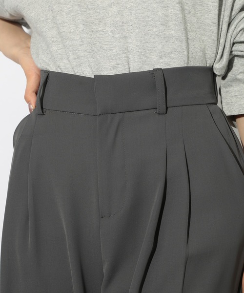 SETUP7（セットアップセブン）の「【SETUP7】ピンタックワイドルーズスラックス SCCH538（スラックス・レディース・グレー/ブラック・S/M）」の11枚目の写真