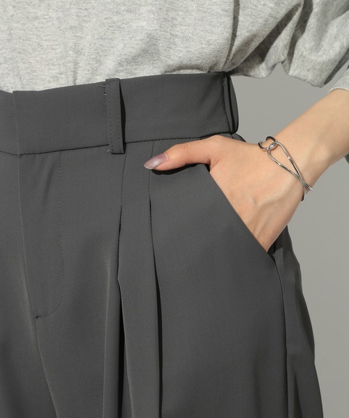 SETUP7（セットアップセブン）の「【SETUP7】ピンタックワイドルーズスラックス SCCH538（スラックス・レディース・グレー/ブラック・S/M）」の13枚目の写真