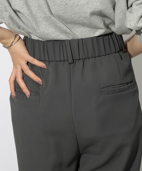 SETUP7（セットアップセブン）の「【SETUP7】ピンタックワイドルーズスラックス SCCH538（スラックス・レディース・グレー/ブラック・S/M）」の12枚目の写真