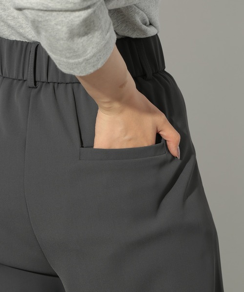 SETUP7（セットアップセブン）の「【SETUP7】ピンタックワイドルーズスラックス SCCH538（スラックス・レディース・グレー/ブラック・S/M）」の14枚目の写真