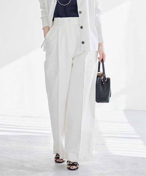 IENA（イエナ）の「《追加》チノタックワイドパンツ（チノパンツ・レディース・ベージュ/ホワイト・38/36/34）」の8枚目の写真