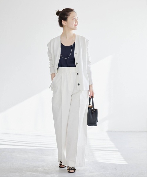 IENA（イエナ）の「《追加》チノタックワイドパンツ（チノパンツ・レディース・ベージュ/ホワイト・38/36/34）」の15枚目の写真