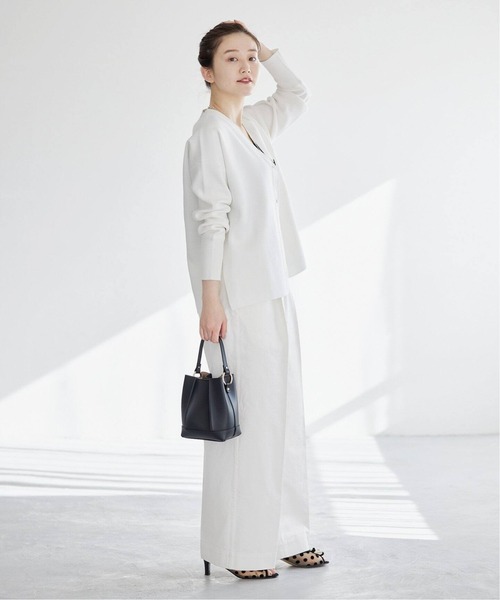 IENA（イエナ）の「《追加》チノタックワイドパンツ（チノパンツ・レディース・ベージュ/ホワイト・38/36/34）」の18枚目の写真