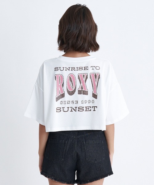 ROXY(ロキシー)の「SUNRISE TO SUNSET TE/ロキシーショート丈バックプリント半袖ラッシュガード(水着)(ラッシュガード・レディース・ブラック/ホワイト/グリーン・LARGE/MEDIUM/SMALL)」の10枚目の写真