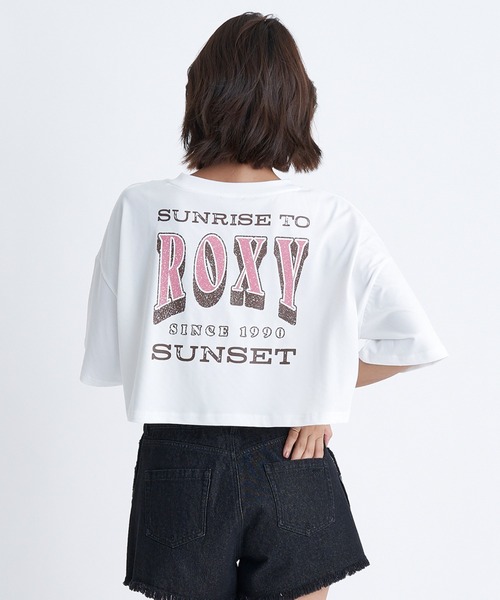 ROXY(ロキシー)の「SUNRISE TO SUNSET TE/ロキシーショート丈バックプリント半袖ラッシュガード(水着)(ラッシュガード・レディース・ブラック/ホワイト/グリーン・LARGE/MEDIUM/SMALL)」の11枚目の写真
