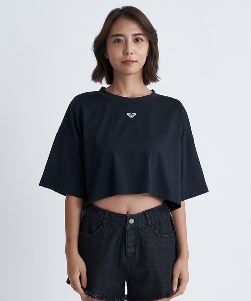 ROXY(ロキシー)の「SUNRISE TO SUNSET TE/ロキシーショート丈バックプリント半袖ラッシュガード(水着)(ラッシュガード・レディース・ブラック/ホワイト/グリーン・LARGE/MEDIUM/SMALL)」の12枚目の写真