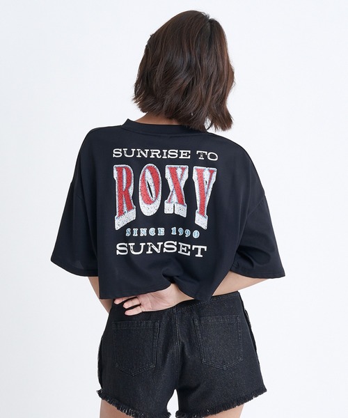 ROXY(ロキシー)の「SUNRISE TO SUNSET TE/ロキシーショート丈バックプリント半袖ラッシュガード(水着)(ラッシュガード・レディース・ブラック/ホワイト/グリーン・LARGE/MEDIUM/SMALL)」の14枚目の写真