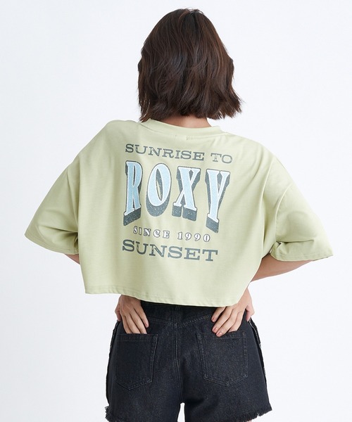 ROXY(ロキシー)の「SUNRISE TO SUNSET TE/ロキシーショート丈バックプリント半袖ラッシュガード(水着)(ラッシュガード・レディース・ブラック/ホワイト/グリーン・LARGE/MEDIUM/SMALL)」の5枚目の写真