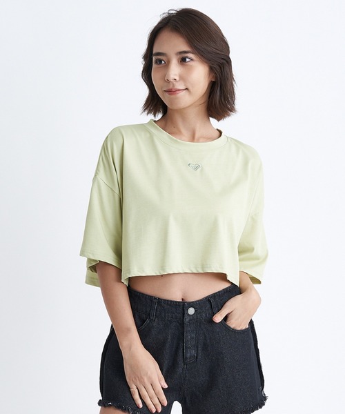 ROXY(ロキシー)の「SUNRISE TO SUNSET TE/ロキシーショート丈バックプリント半袖ラッシュガード(水着)(ラッシュガード・レディース・ブラック/ホワイト/グリーン・LARGE/MEDIUM/SMALL)」の4枚目の写真