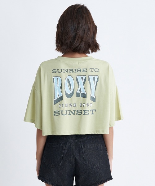 ROXY(ロキシー)の「SUNRISE TO SUNSET TE/ロキシーショート丈バックプリント半袖ラッシュガード(水着)(ラッシュガード・レディース・ブラック/ホワイト/グリーン・LARGE/MEDIUM/SMALL)」の8枚目の写真