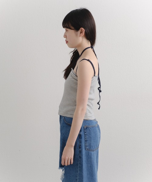 MILLER(ミラー)の「【Miller別注】コットンチョーカーキャミソール(キャミソール・レディース・ホワイト系その他/ネイビー・FREE)」の13枚目の写真