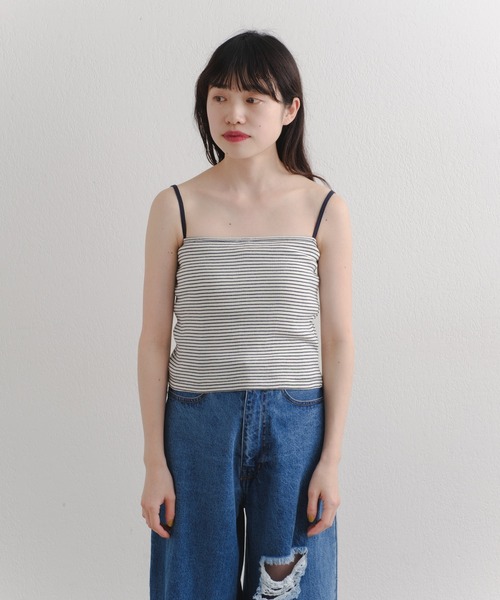 MILLER(ミラー)の「【Miller別注】コットンチョーカーキャミソール(キャミソール・レディース・ホワイト系その他/ネイビー・FREE)」の11枚目の写真