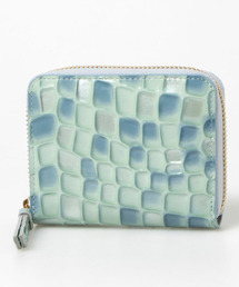 perche（ペルケ）の「ペルケ perche / クロコエナメル・ジャバラカードウォレット（財布）」