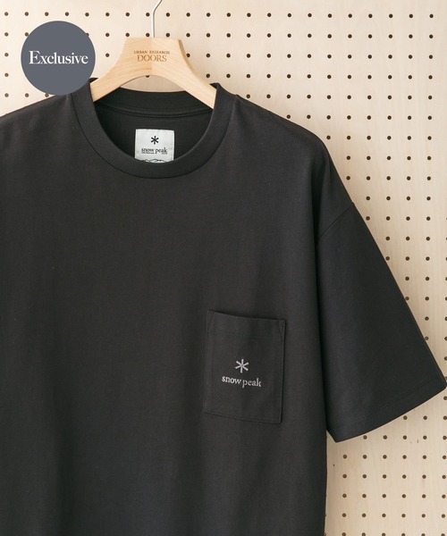 Snow Peak（スノーピーク）の「『別注』Snow Peak Apparel×DOORS　Pocket Logo T-shirts（Tシャツ/カットソー・メンズ・ホワイト/ベージュ/ネイビー/ブラック/グレー・LARGE/MEDIUM/X-LARGE）」の3枚目の写真