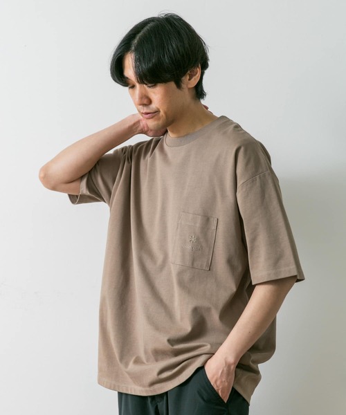 Snow Peak（スノーピーク）の「『別注』Snow Peak Apparel×DOORS　Pocket Logo T-shirts（Tシャツ/カットソー・メンズ・ホワイト/ベージュ/ネイビー/ブラック/グレー・LARGE/MEDIUM/X-LARGE）」の17枚目の写真