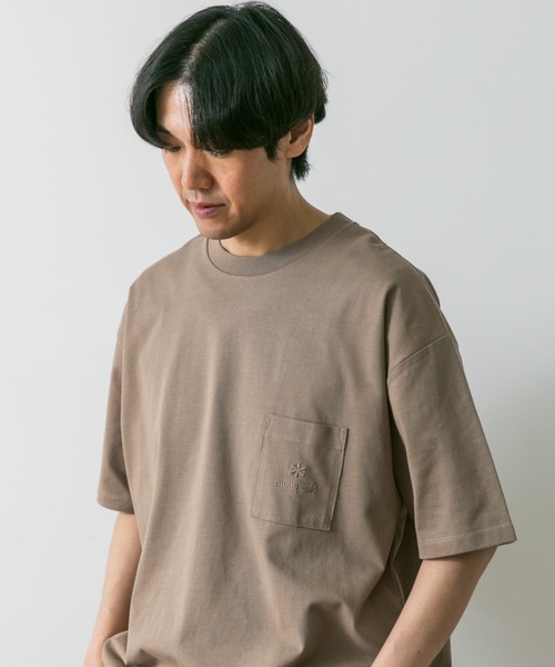Snow Peak（スノーピーク）の「『別注』Snow Peak Apparel×DOORS　Pocket Logo T-shirts（Tシャツ/カットソー・メンズ・ホワイト/ベージュ/ネイビー/ブラック/グレー・LARGE/MEDIUM/X-LARGE）」の19枚目の写真