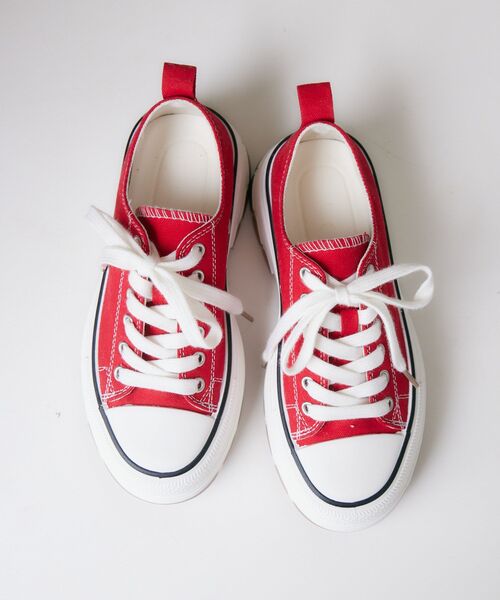 RETRO GIRL(レトロガール)の「厚底スニーカー(スニーカー・レディース・ブラック/オフホワイト/レッド・MEDIUM/LARGE)」の12枚目の写真