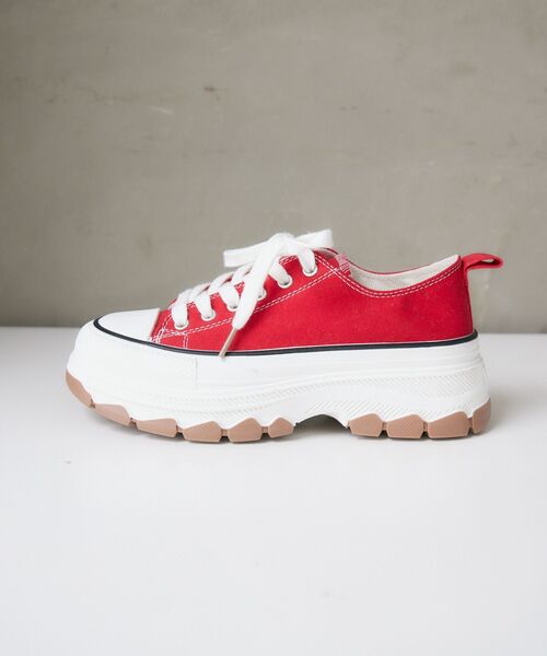 RETRO GIRL(レトロガール)の「厚底スニーカー(スニーカー・レディース・ブラック/オフホワイト/レッド・MEDIUM/LARGE)」の16枚目の写真